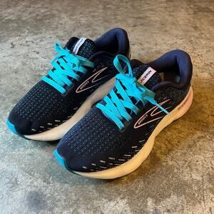 Brooks Glycerin 20 Women's 8.5 - Navy Teal Cushioned Running Shoes + NEW LACES